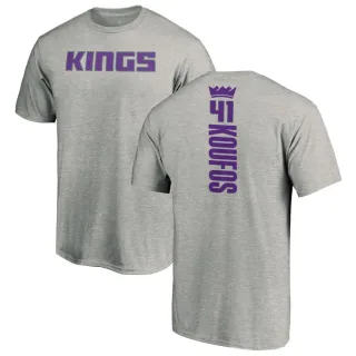 Kosta Koufos Sacramento Kings Ash Backer T-Shirt