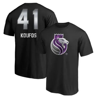 Kosta Koufos Sacramento Kings Black Midnight Mascot T-Shirt