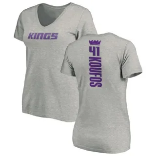 Kosta Koufos Women's Sacramento Kings Ash Backer T-Shirt