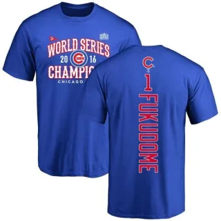 Kosuke Fukudome Chicago Cubs 2016 World Series Champions Back Name & Number T-Shirt - Royal