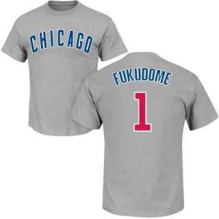 Kosuke Fukudome Chicago Cubs Name & Number T-Shirt - Gray