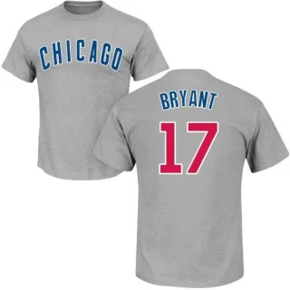 Kris Bryant Chicago Cubs Name & Number T-Shirt - Gray