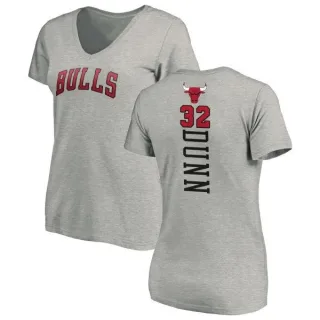 Kris Dunn Women's Chicago Bulls Ash Backer T-Shirt