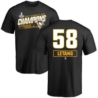 Kris Letang Pittsburgh Penguins 2017 Stanley Cup Champions Extra T-Shirt
 - Black