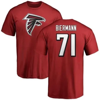 Kroy Biermann Atlanta Falcons Name & Number Logo T-Shirt - Red