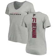 Kroy Biermann Women's Atlanta Falcons Backer V-Neck T-Shirt - Ash