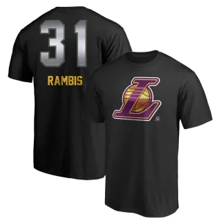 Kurt Rambis Los Angeles Lakers Black Midnight Mascot T-Shirt