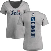 Kyle Connor Women's Winnipeg Jets Backer T-Shirt - Ash