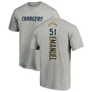 Kyle Emanuel Los Angeles Chargers Name & Number T-Shirt - Heather Gray