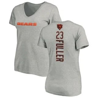 Kyle Fuller Women's Chicago Bears Backer V-Neck T-Shirt - Ash