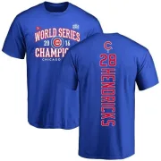 Kyle Hendricks Chicago Cubs 2016 World Series Champions Back Name & Number T-Shirt - Royal