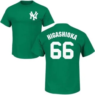 Kyle Higashioka New York Yankees St. Patrick's Day Name & Number T-Shirt - Green