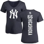 Kyle Higashioka Women's New York Yankees Backer Slim Fit T-Shirt - Navy