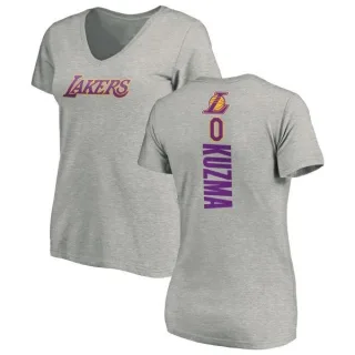 Kyle Kuzma Women's Los Angeles Lakers Ash Backer T-Shirt