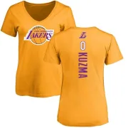 Kyle Kuzma Women's Los Angeles Lakers Gold Backer T-Shirt