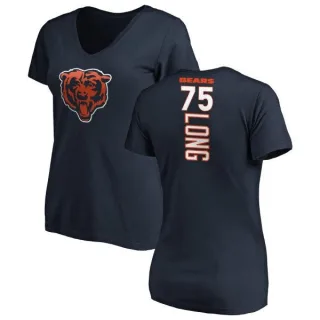 Kyle Long Women's Chicago Bears Backer Slim Fit T-Shirt - Navy