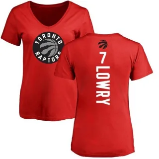 Kyle Lowry Women's Toronto Raptors Red Backer T-Shirt