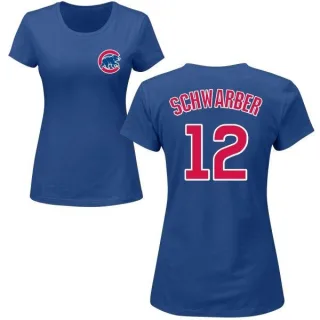 Kyle Schwarber Women's Chicago Cubs Name & Number T-Shirt - Royal