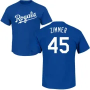 Kyle Zimmer Kansas City Royals Name & Number T-Shirt - Royal