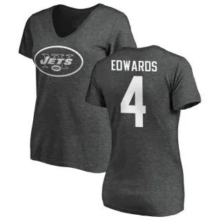 Lachlan Edwards Women's New York Jets One Color T-Shirt - Ash