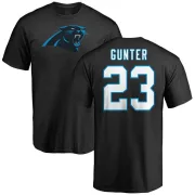 LaDarius Gunter Carolina Panthers Name & Number Logo T-Shirt - Black