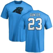 LaDarius Gunter Carolina Panthers Name & Number Logo T-Shirt - Blue