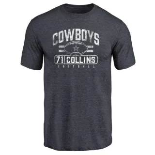 La'el Collins Dallas Cowboys Flanker Tri-Blend T-Shirt - Navy