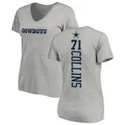 La'el Collins Women's Dallas Cowboys Backer Slim Fit T-Shirt - Ash