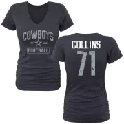 La'el Collins Women's Dallas Cowboys Name & Number Tri-Blend T-Shirt - Navy