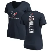 Lamar Miller Women's Houston Texans Backer Slim Fit T-Shirt - Navy