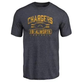 Lance Alworth Los Angeles Chargers Flanker Tri-Blend T-Shirt - Navy