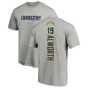 Lance Alworth Los Angeles Chargers Name & Number T-Shirt - Heather Gray