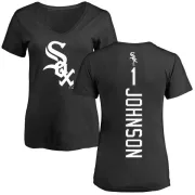 Lance Johnson Women's Chicago White Sox Backer Slim Fit T-Shirt - Black