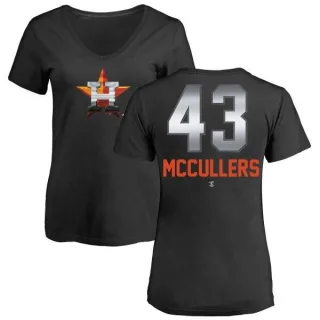 Lance McCullers Jr. Women's Houston Astros Midnight Mascot V-Neck T-Shirt - Black