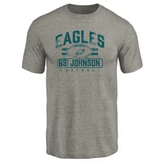 Lane Johnson Philadelphia Eagles Flanker Tri-Blend T-Shirt - Gray