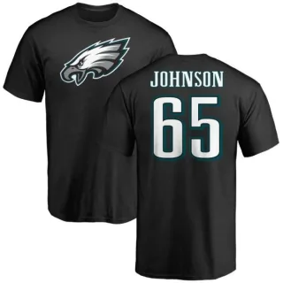 Lane Johnson Philadelphia Eagles Name & Number Logo T-Shirt - Black