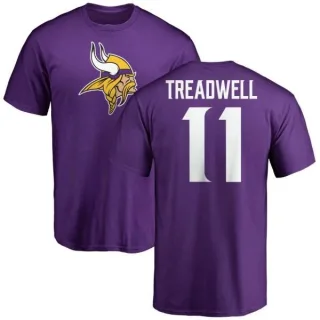 Laquon Treadwell Minnesota Vikings Name & Number Logo T-Shirt - Purple