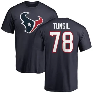 Laremy Tunsil Houston Texans Name & Number Logo T-Shirt - Navy