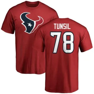 Laremy Tunsil Houston Texans Name & Number Logo T-Shirt - Red