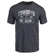 Larry Allen Dallas Cowboys Flanker Tri-Blend T-Shirt - Navy