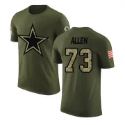 Larry Allen Dallas Cowboys Olive Salute to Service Legend T-Shirt