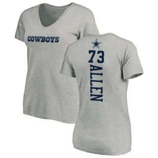 Larry Allen Women's Dallas Cowboys Backer Slim Fit T-Shirt - Ash