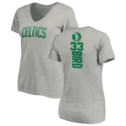 Larry Bird Women's Boston Celtics Ash Backer T-Shirt