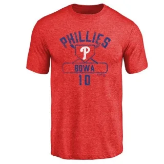 Larry Bowa Philadelphia Phillies Base Runner Tri-Blend T-Shirt - Red