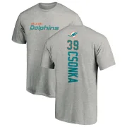 Larry Csonka Miami Dolphins Backer T-Shirt - Ash