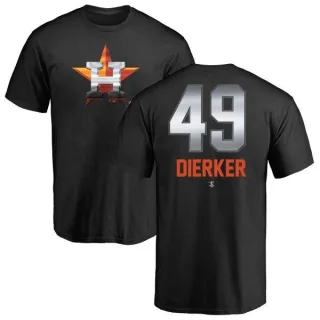 Larry Dierker Houston Astros Midnight Mascot T-Shirt - Black