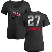 Larry Johnson Women's Kansas City Chiefs Midnight Mascot T-Shirt - Black