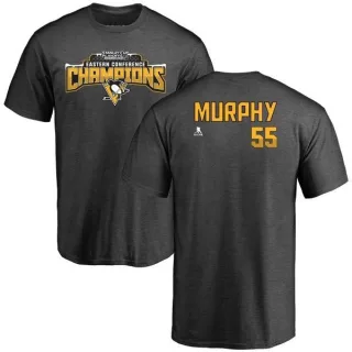 Larry Murphy Pittsburgh Penguins 2017 Eastern Conference Champions Name & Number T-Shirt - Heather Gray