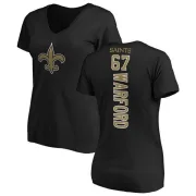 Larry Warford Women's New Orleans Saints Backer Slim Fit T-Shirt - Black