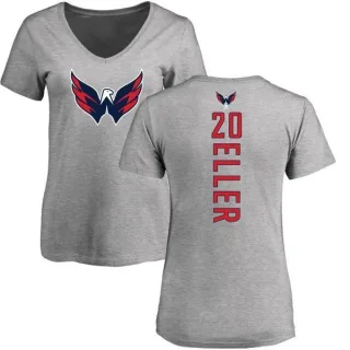 Lars Eller Women's Washington Capitals Backer T-Shirt - Ash